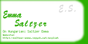 emma saltzer business card